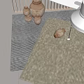 Quiet Square Carpet 3d model