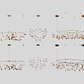 Elegant Modern Chandeliers with Crystal Accents and Metal Frames in Various Designs