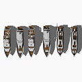 Multiple Luxury Yachts Docked Side by Side With Sleek Design and White Hull