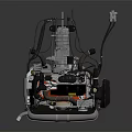 modern engine 3d model