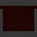 Elegant Mahogany Wood Furniture Table Featuring Green Rectangular Panel Design And Solid Structure
