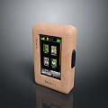 DORIN Portable Electronic Device With Wooden Shell And Screen Showing App Icons