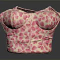 Trendy Pink Leopard Print Bustier With White Base Stylish Fashion Design