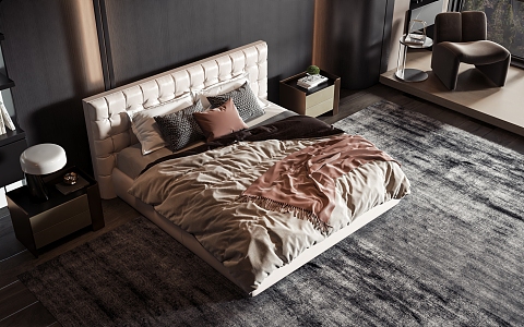 Style Commodity Bed 3d model