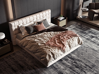 Style Commodity Bed 3d model