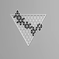 Artistic Modern Wall Decor with Geometric Shapes by Sandra Fettingis in New York Reconnect the Stars