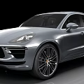 Silver Porsche Macan SUV Featuring Sleek Modern Exterior And Large Alloy Wheels