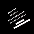 Sleek Linear Downlights Spotlights Featuring Multiple Round Lamps in White Black and Silver Designs