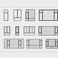 Modern windows combination windows glass windows floor-to-ceiling windows balcony windows bay windows bedroom windows sliding windows casement windows doors and windows 3d model