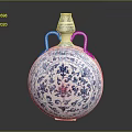 Classic Blue And White Porcelain Vase Decor For Traditional Wooden Furniture