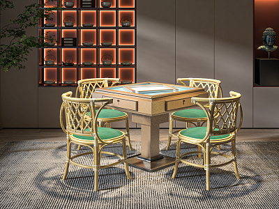 Modern Mahjong Table and Chair Automatic Mahjong Table model