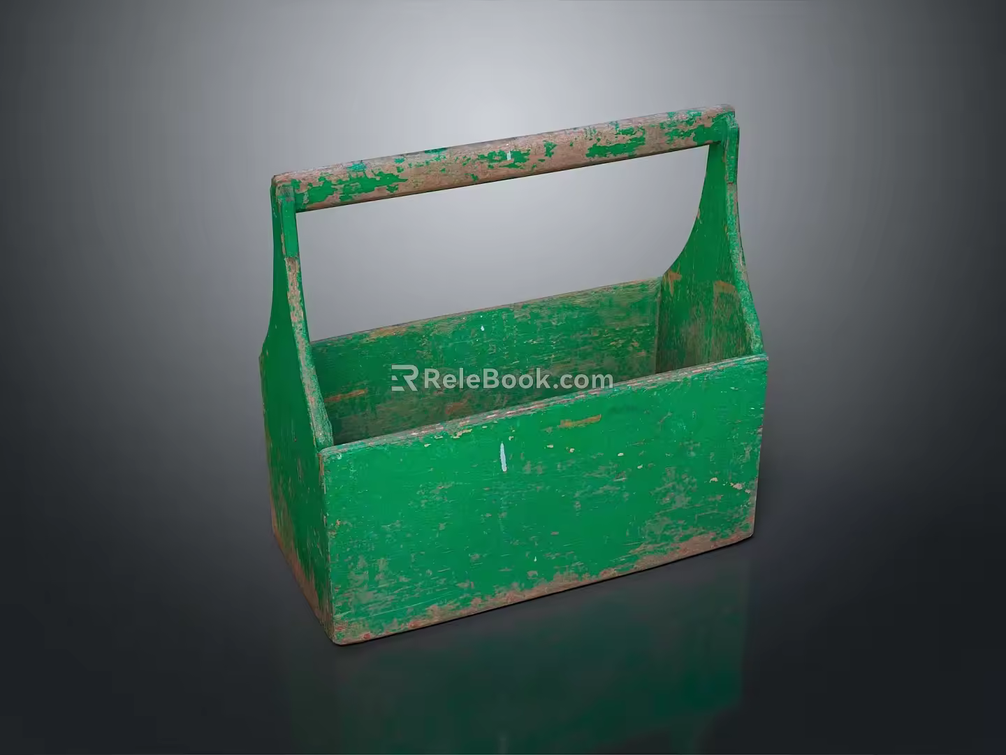 Toolbox tin box iron box plastic box container realistic 3d model