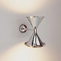 Modern Chrome Wall Light With Conical Shape And Soft Ambient Lighting 3d model