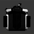 Ergonomic Black White Gaming Chair With Adjustable Armrests And Reclining Backrest