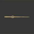 Elegant Handcrafted Wooden Hairpin With Intricate Carved Patterns For Daily Use