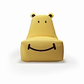 Bean Bag Chairs with Yellow Smiley Face and Gray Shark Shaped Designs