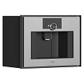 Modern Gaggenau Built In Kitchen Appliance With Stainless Steel And Black Glass Sleek Design