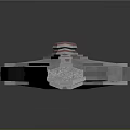 Futuristic 3D Spaceship Model With Streamlined Structure For Deep Space Exploration