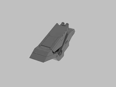 Modern Gray Recliner Chair With Adjustable Backrest And Minimalist Design 3d model