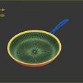 Non Stick Kitchen Frying Pan With Honeycomb Texture And Black Heat Resistant Handle