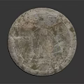 Decorative Stone Pedestal With Round Top And Tiered Rustic Base Design