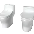 White Ceramic Modern Toilets With Contemporary Design For Bathroom Spaces