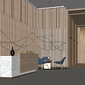 modern lobby elevator lobby 3d model