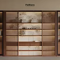 Modern Wooden Bookcase With Open Layered Shelves Books And Decorative Items