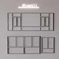 Minotli Modern Casement Windows With Structural Frame Design And Multiple Panel Layout