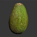 Fresh Ripe Avocado With Green Yellow Skin And Smooth Texture