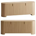 Modern Natural Oak TV Stand With Sleek Design And Functional Storage Cabinets