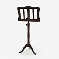 Wooden Music Stand for Musical Instruments with Sturdy Tripod Base and Classic Design