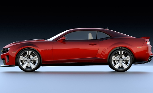 Modern Chevroland Comaro Muscle sports car 3d model