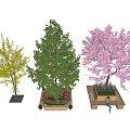 Modern Tree Pool Landscape Tree Courtyard Tree Garden Tree Outdoor Landscape Seat Tree Pool Seat Park Tree Pool Seat 3d model