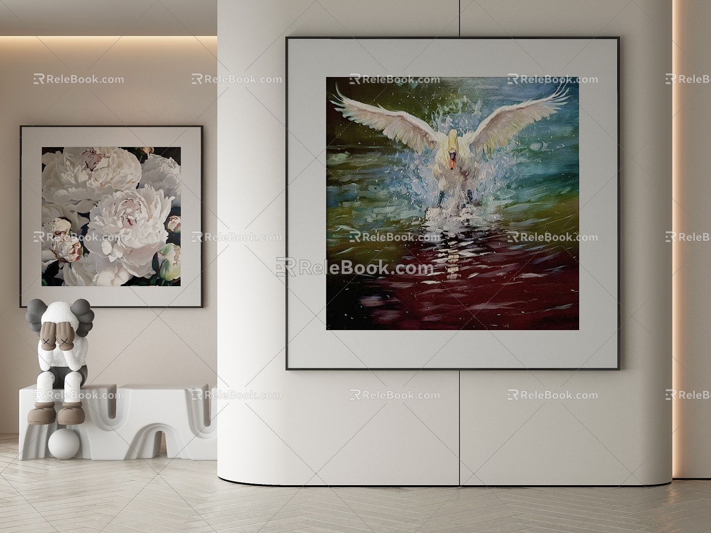 modern decorative painting 3d model