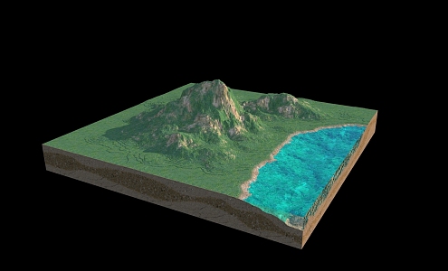 Sandpan Mountains Geology Layer Geology Layer Mountain Range Mountain Peak Mountain Group Mountain Landscape Mountain Valley Mountain Peak Mountain Sand Plate 3d model