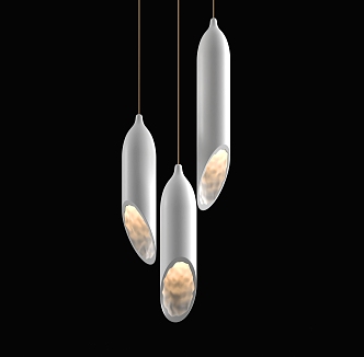 Creative chandelier column chandelier 3d model