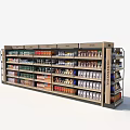 Well Stocked Snack Store With Neatly Arranged Shelves And Various Chips Candies Nuts