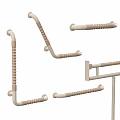 Accessible handrails Metal handrails 3d model