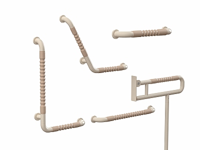 Accessible handrails Metal handrails 3d model