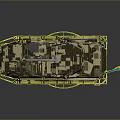 Detailed Camouflaged Armored Military Vehicle Featuring Cannon And Blue Yellow Flag