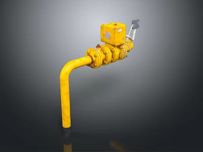 Pipe water pipe valve iron pipe fitting flange tee joint pipe water pipe valve 3d model