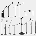 Modern Microphone Mike 3d model