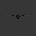 Mythical Fantasy Raptor With Vibrant Red Brown Feathers Spread Wings And Sharp Talons