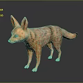 3D Animated Fox Character With Orange Brown Fur For Game And Movie Scenes