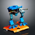 Robot Assistant Small Robot Butler Robot Butler Figure Game Figure 3d model