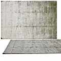 Modern Minimalist Square Rug With Textured Surface For Living Room Neutral Gray Tone