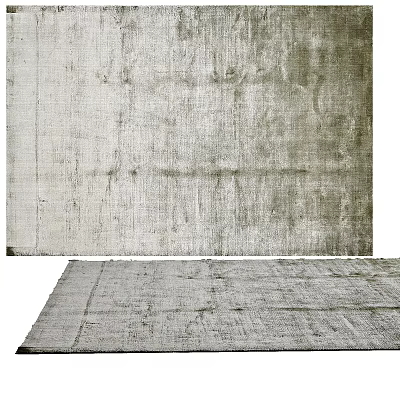 Modern Minimalist Square Rug With Textured Surface For Living Room Neutral Gray Tone 3d model