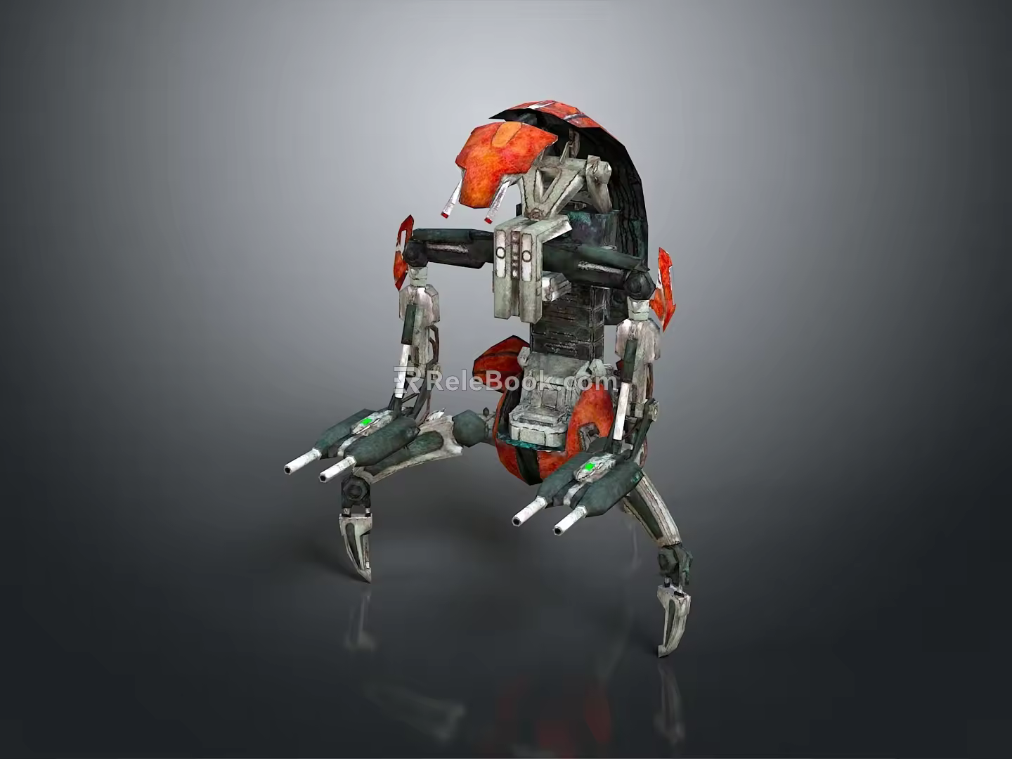 Mech Warrior Mech Soldier Machine Battlearm Mechanical Battlearm Machine Fighter Robot 3d model