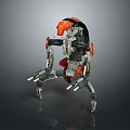 Mech Warrior Mech Soldier Machine Battlearm Mechanical Battlearm Machine Fighter Robot 3d model